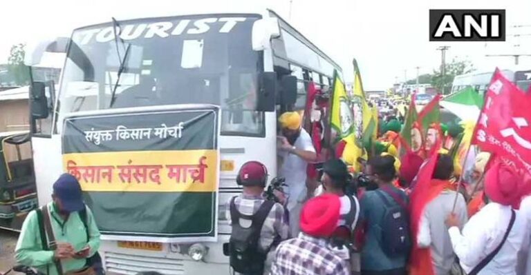 किसान आंदोलन को धार देने जंतर-मंतर रवाना हुए किसान, किसान संसद शुरू